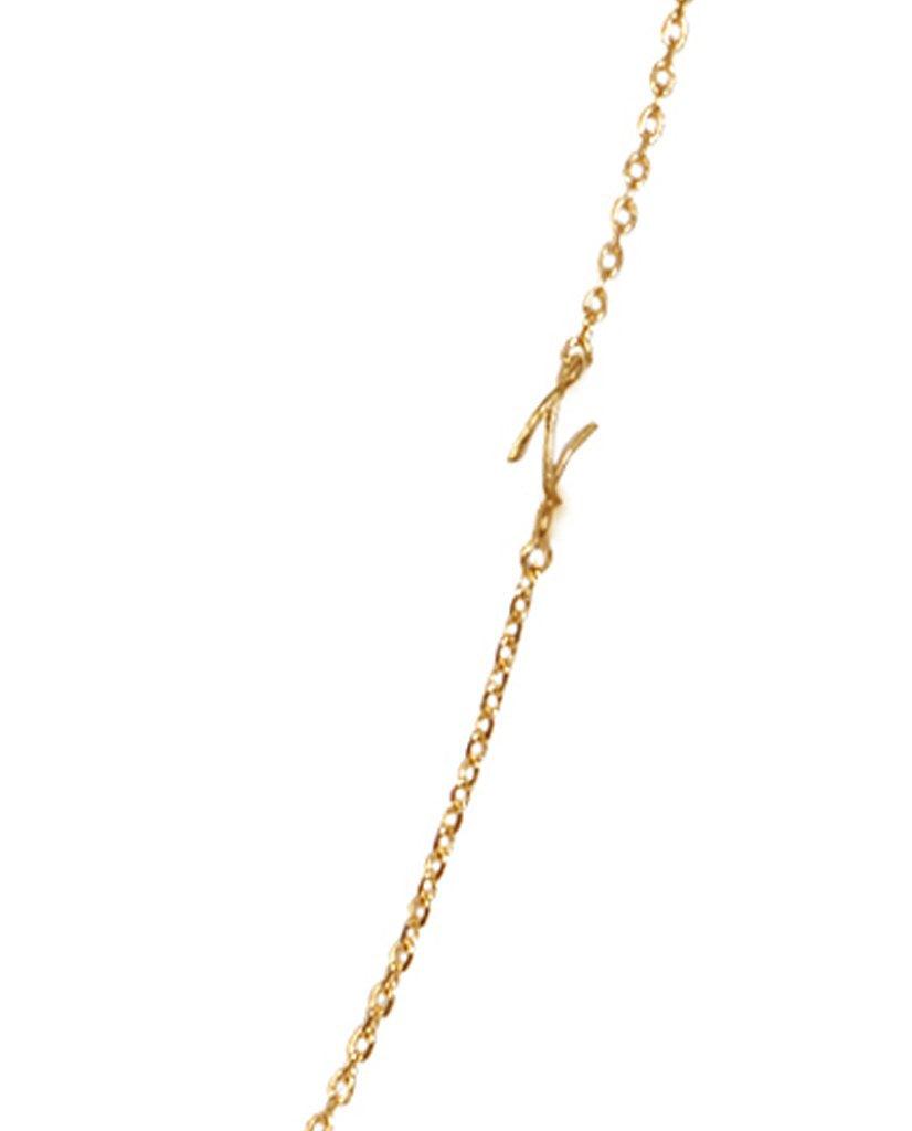 Mini Initial Chain Necklace - Bansri Mehta Design