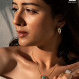 Rowena Third Eye Diamond Teardrop Necklace