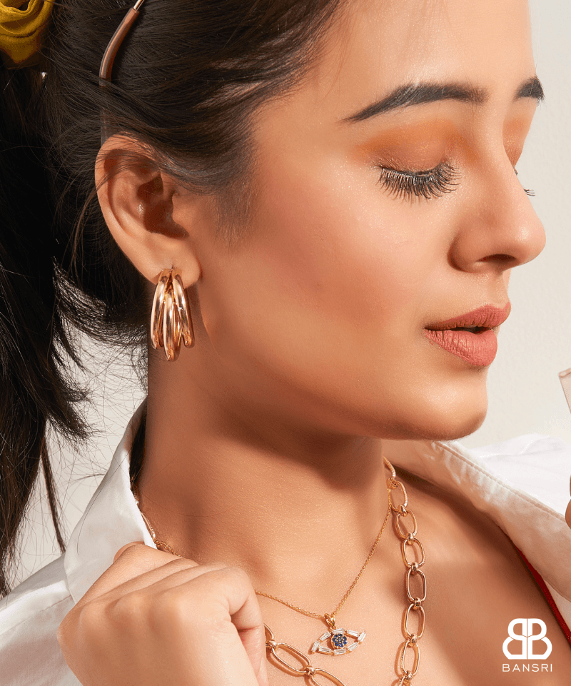 Baguette Third Eye Necklace - Bansri Mehta Design