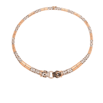 Le Panthera Rosegold Collar Necklace & Bracelet & Earring Set - Bansri Mehta Design