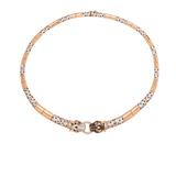 Le Panthera Rosegold Collar Necklace & Bracelet & Earring Set - Bansri Mehta Design
