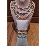 Rose Gold Cowrie Shell Necklace & Bracelet/Anklet Set - Bansri Mehta Design