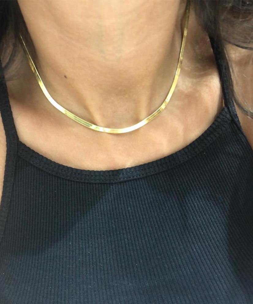 Slithering Snake Silver Chain Necklace - Bansri Mehta Design