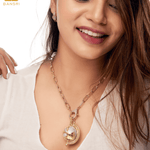 Globe Trotter Detachable Pendant Link Necklace - Bansri Mehta Design