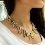 Shades Of The Sand Shell Necklace & Bracelet Set - Bansri Mehta Design