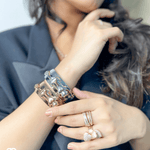 On the Prowl Panther Statement Bracelet Cuff - Bansri Mehta Design