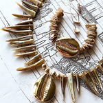 Shades Of The Sand Shell Necklace & Bracelet Set - Bansri Mehta Design