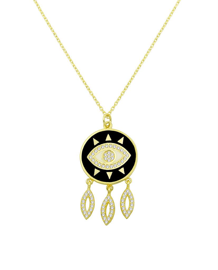 Evil Eye Dreamcatcher Necklace - Bansri Mehta Design