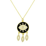 Evil Eye Dreamcatcher Necklace - Bansri Mehta Design