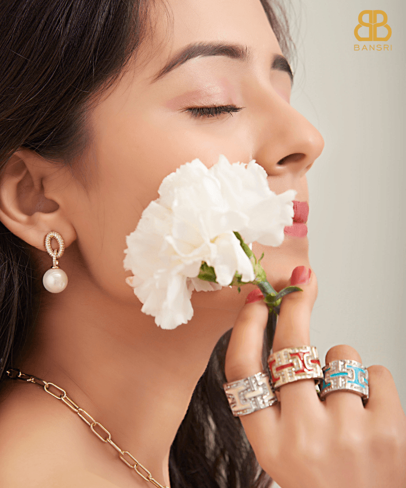 Enamel Band Ring - Bansri Mehta Design