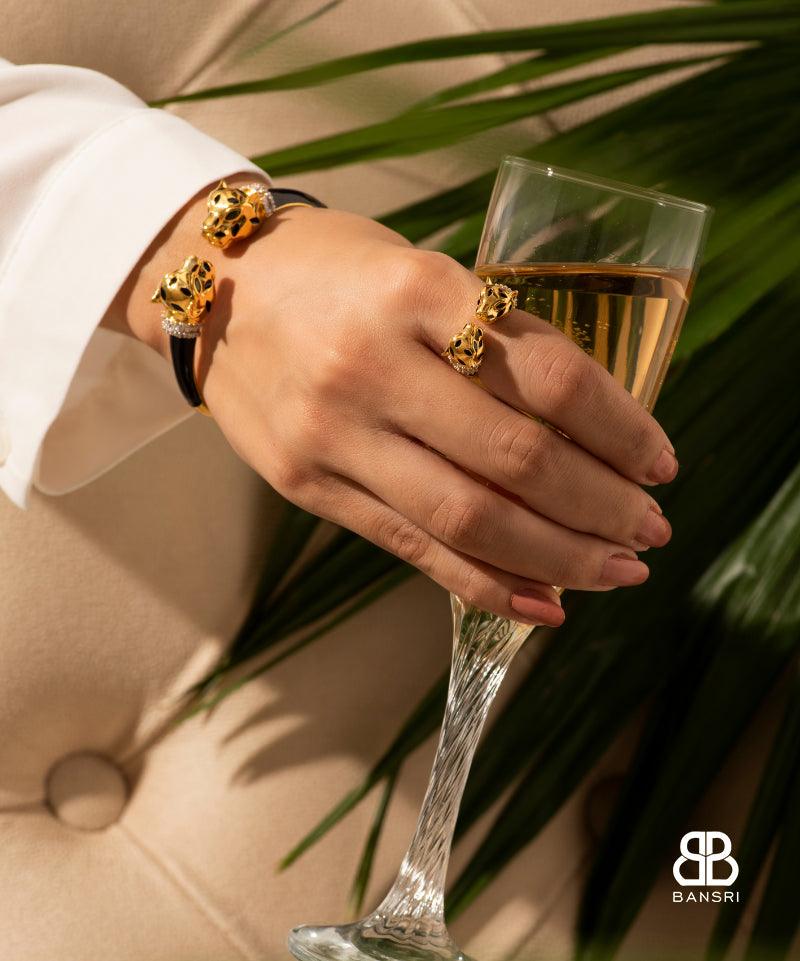 Panthera Double Headed Ring - Bansri Mehta Design