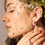 Safari Ele Necklace, Bracelet, Hoop Earrings & Ring Set - Bansri Mehta Design