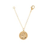 Ele Gold Carved Medallion Watch Charm - Bansri Mehta Design