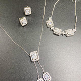 Baguette Diamond Solitaire Set - Bansri Mehta Design