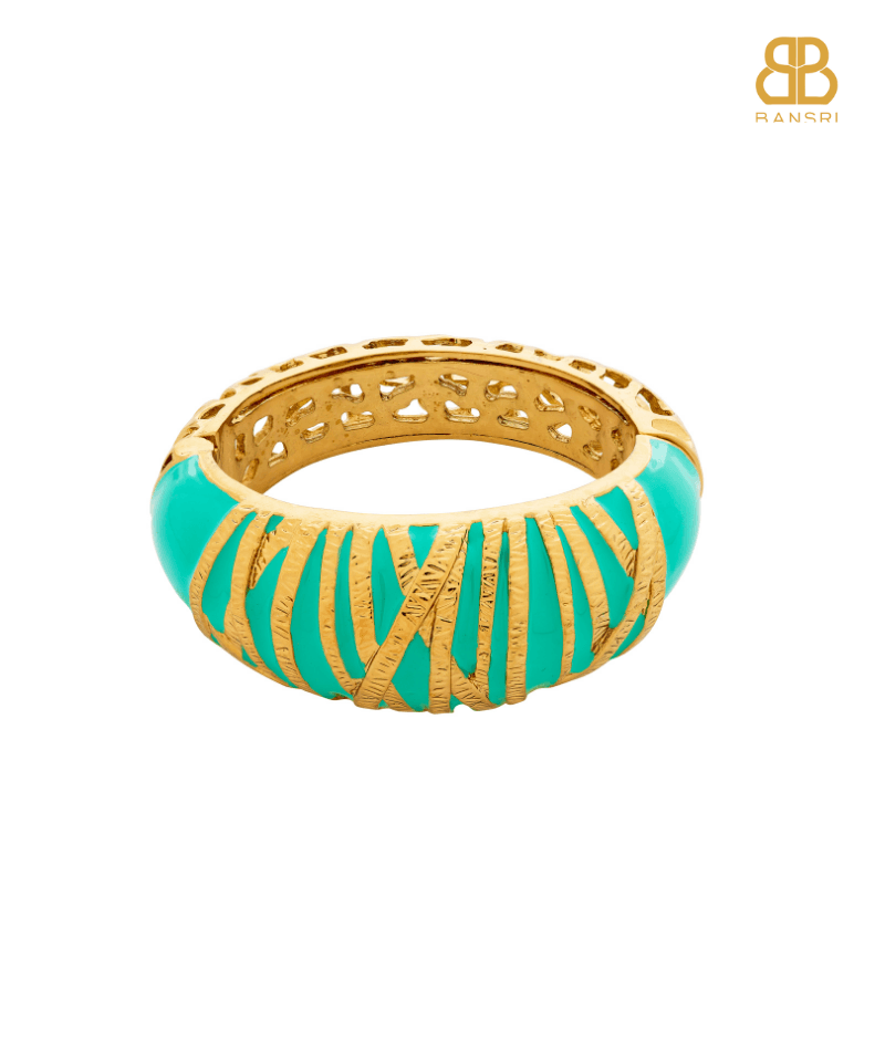Enamel Stripey Ring - Bansri Mehta Design