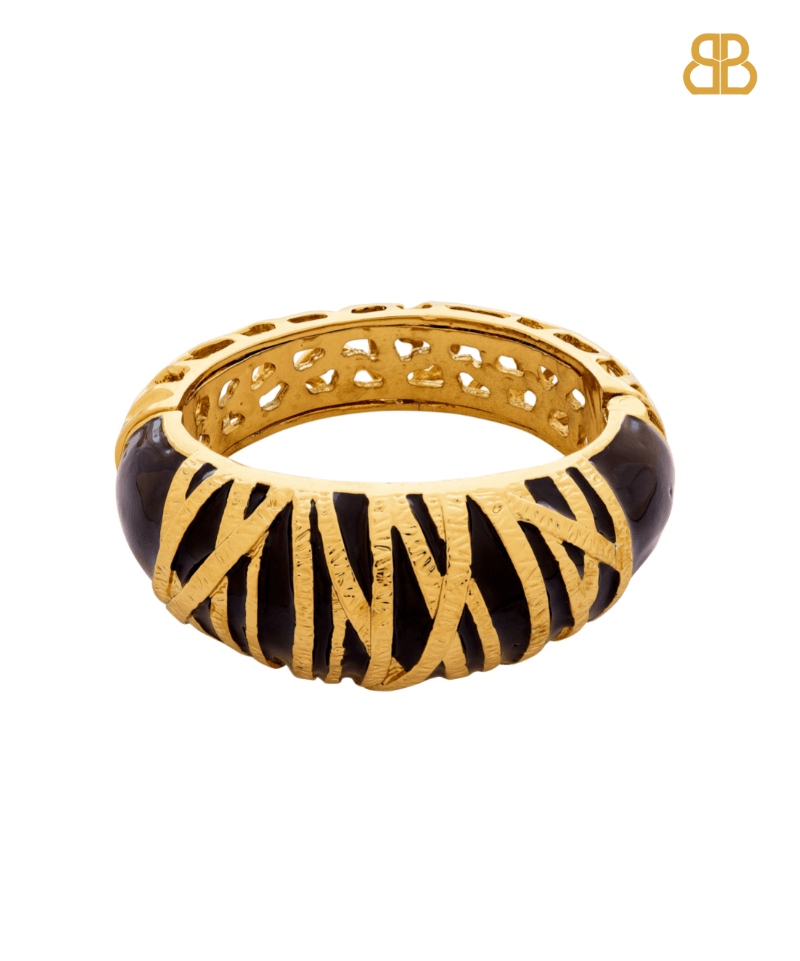 Enamel Stripey Ring - Bansri Mehta Design