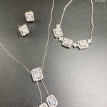 Baguette Diamond Solitaire Set - Bansri Mehta Design