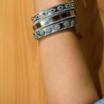 Evil Eye Side Opening Bangle Bracelet - Bansri Mehta Design