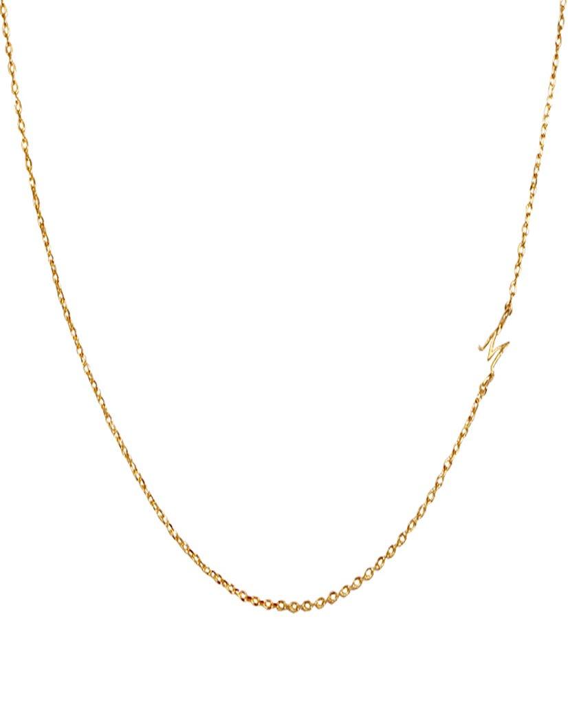 Mini Initial Chain Necklace - Bansri Mehta Design