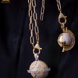 Globe Trotter Detachable Pendant Link Necklace - Bansri Mehta Design