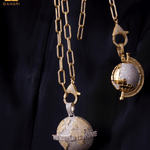 The World Is Mine Detachable Pendant Link Necklace - Bansri Mehta Design