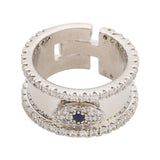 Adjustable Evil Eye Ring Band - Bansri Mehta Design