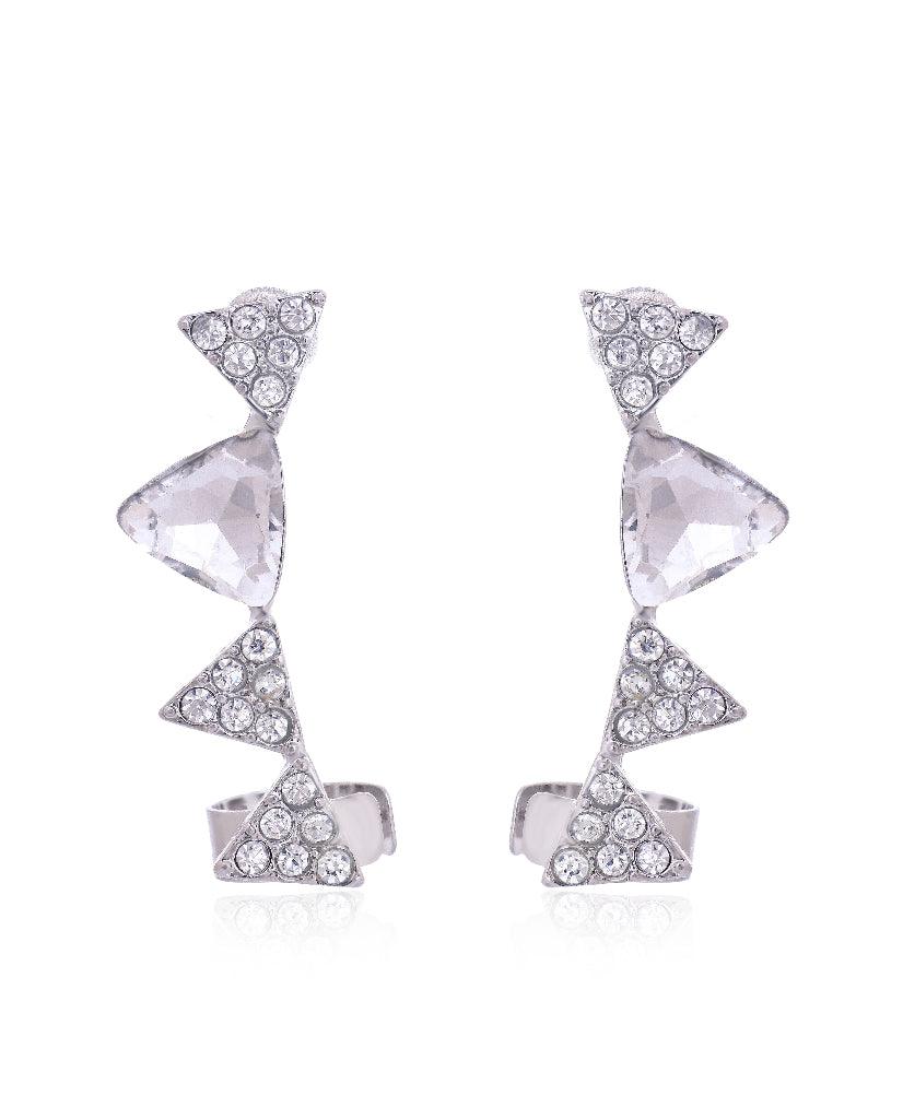 Crown the Queen - Silver Ear Cuffs - Bansri Mehta Design