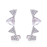 Crown the Queen - Silver Ear Cuffs - Bansri Mehta Design