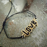 Love Beaded Adjustable Bracelet - Bansri Mehta Design