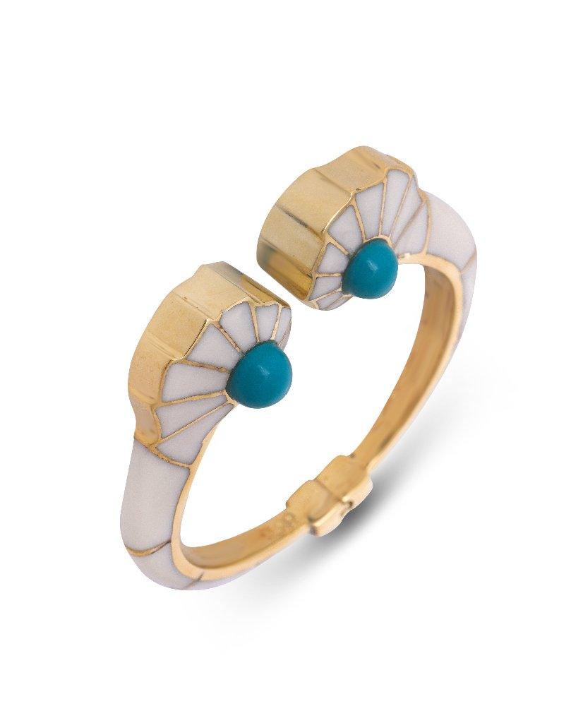 Liberti Ocean Statement Hinged Bracelet - Bansri Mehta Design