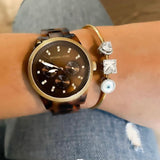Wish Good Personalized Charm Adjustable Slide Bangle Bracelet