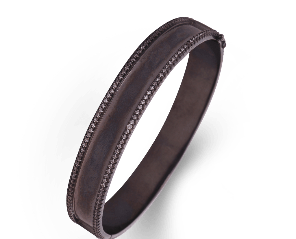 Stella Side Opening Bangle Bracelet - Bansri Mehta Design