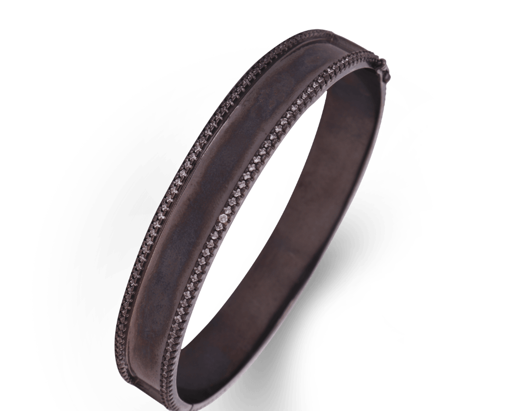 Stella Side Opening Bangle Bracelet - Bansri Mehta Design