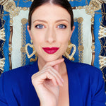 Palermo Heart Hoop Earring - Bansri Mehta Design