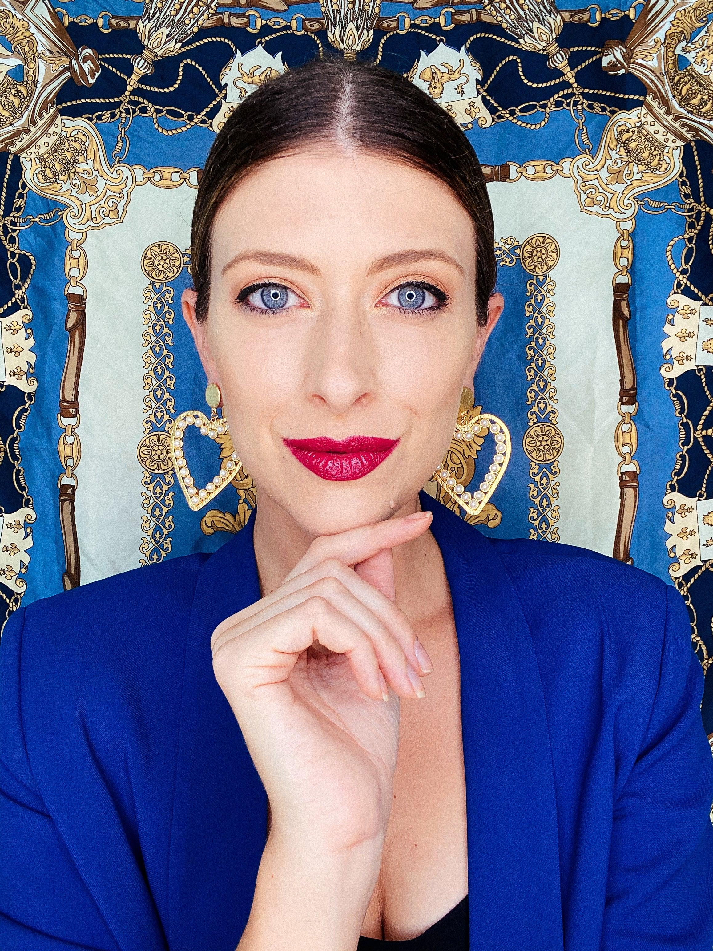 Palermo Heart Hoop Earring - Bansri Mehta Design