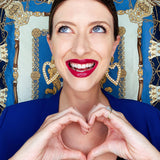 Palermo Heart Hoop Earring - Bansri Mehta Design