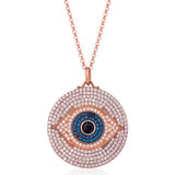 Glam Medallion Evil Eye Necklace - Bansri Mehta Design