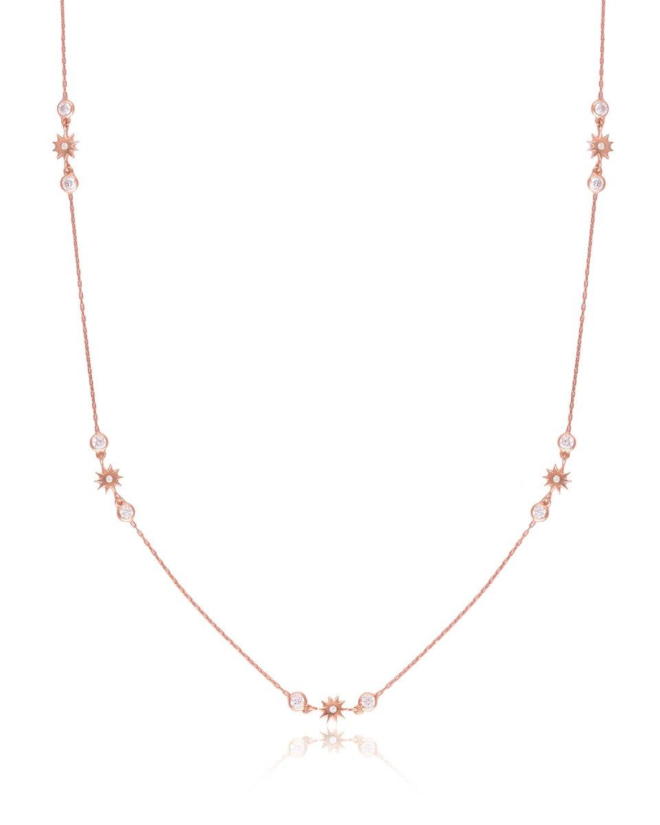 Stars Shine Down Long Wrap Around Chain Necklace - Bansri Mehta Design