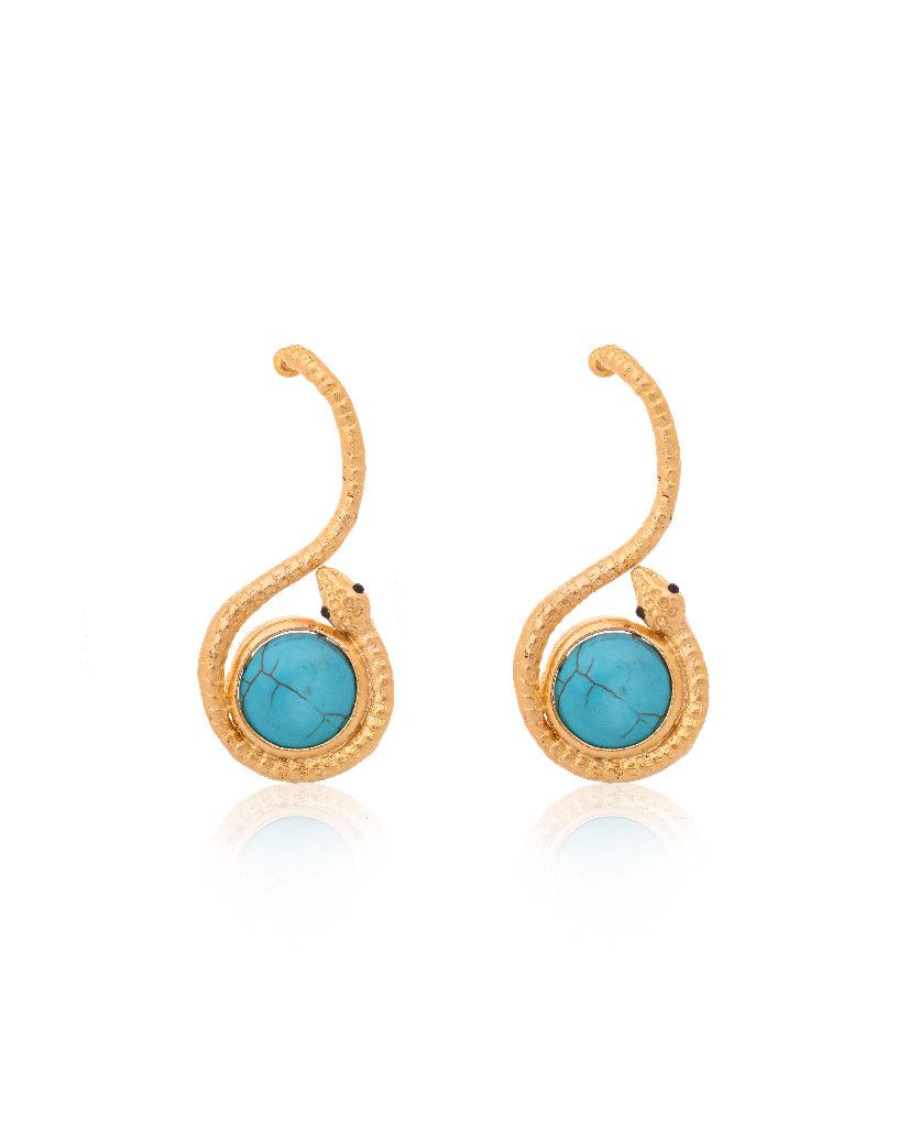 Slithering Serpentine Dangler Earrings - Bansri Mehta Design
