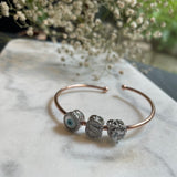 Wish Good Personalized Charm Adjustable Slide Bangle Bracelet