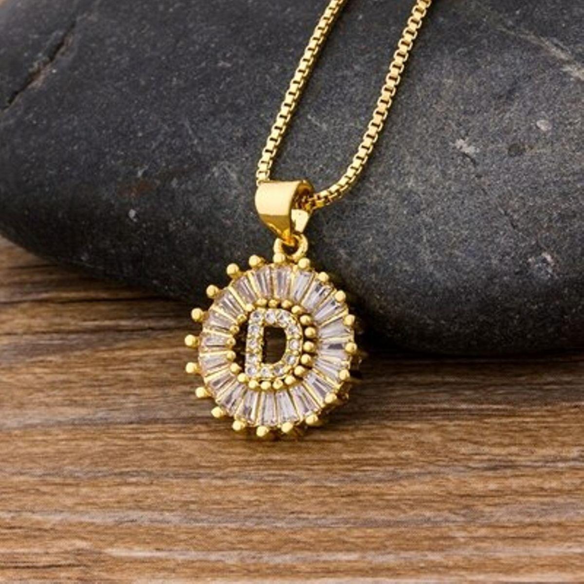 Initial Baguette Diamond Medallion 2-in-1 Watch Charm & Necklace - Bansri Mehta Design