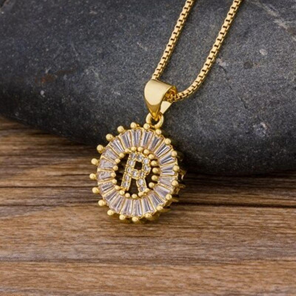 Initial Baguette Diamond Medallion 2-in-1 Watch Charm & Necklace - Bansri Mehta Design