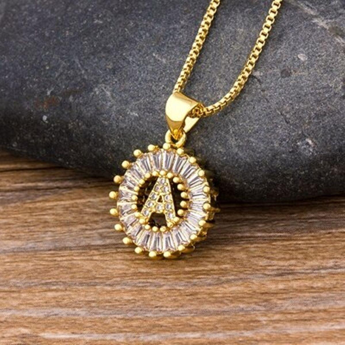 Initial Baguette Diamond Medallion 2-in-1 Watch Charm & Necklace - Bansri Mehta Design