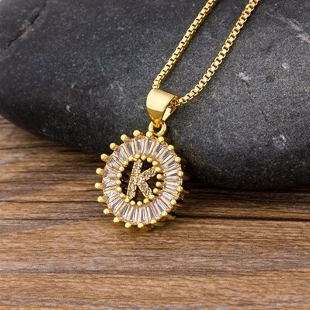 Initial Baguette Diamond Medallion 2-in-1 Watch Charm & Necklace - Bansri Mehta Design