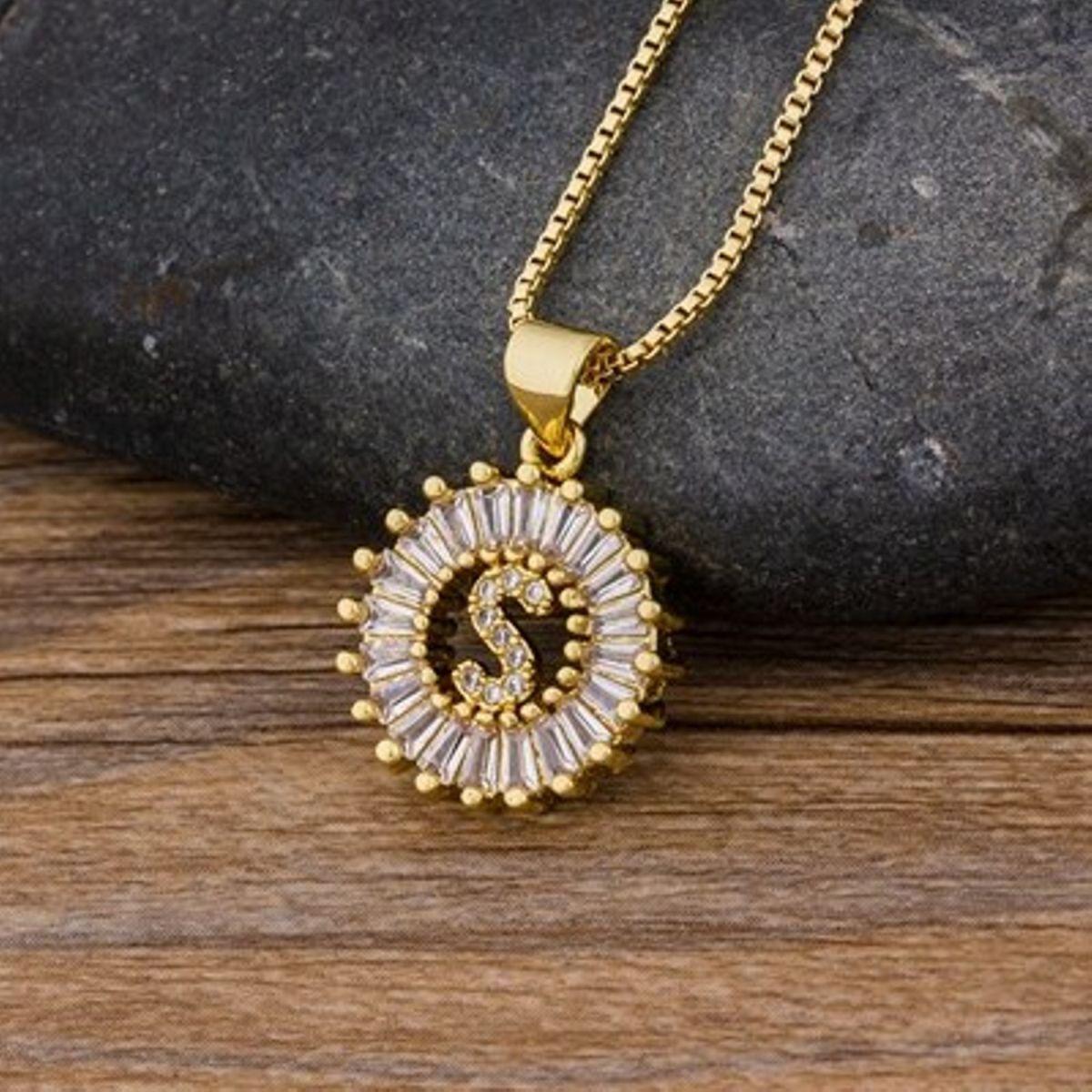 Initial Baguette Diamond Medallion 2-in-1 Watch Charm & Necklace - Bansri Mehta Design