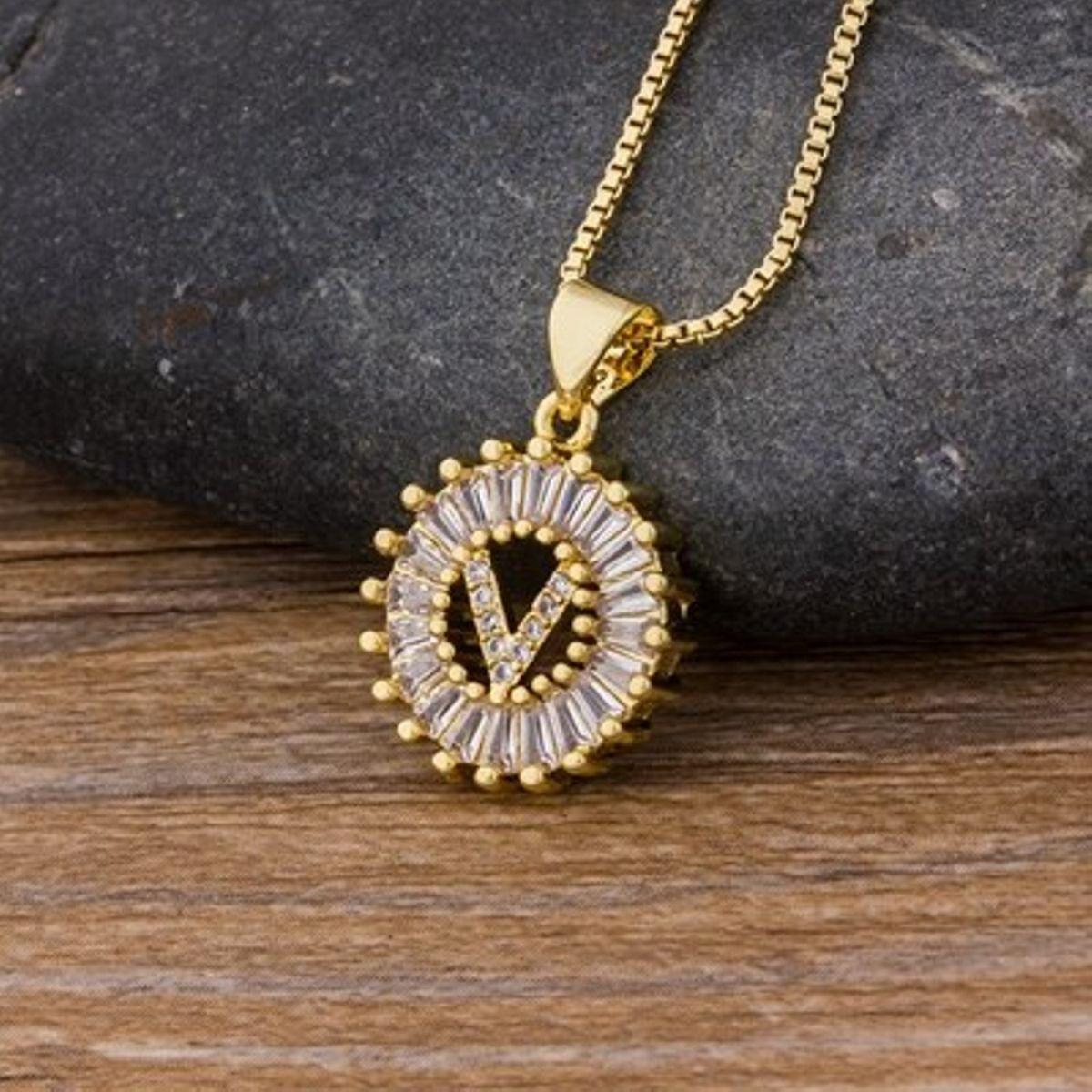Initial Baguette Diamond Medallion 2-in-1 Watch Charm & Necklace - Bansri Mehta Design