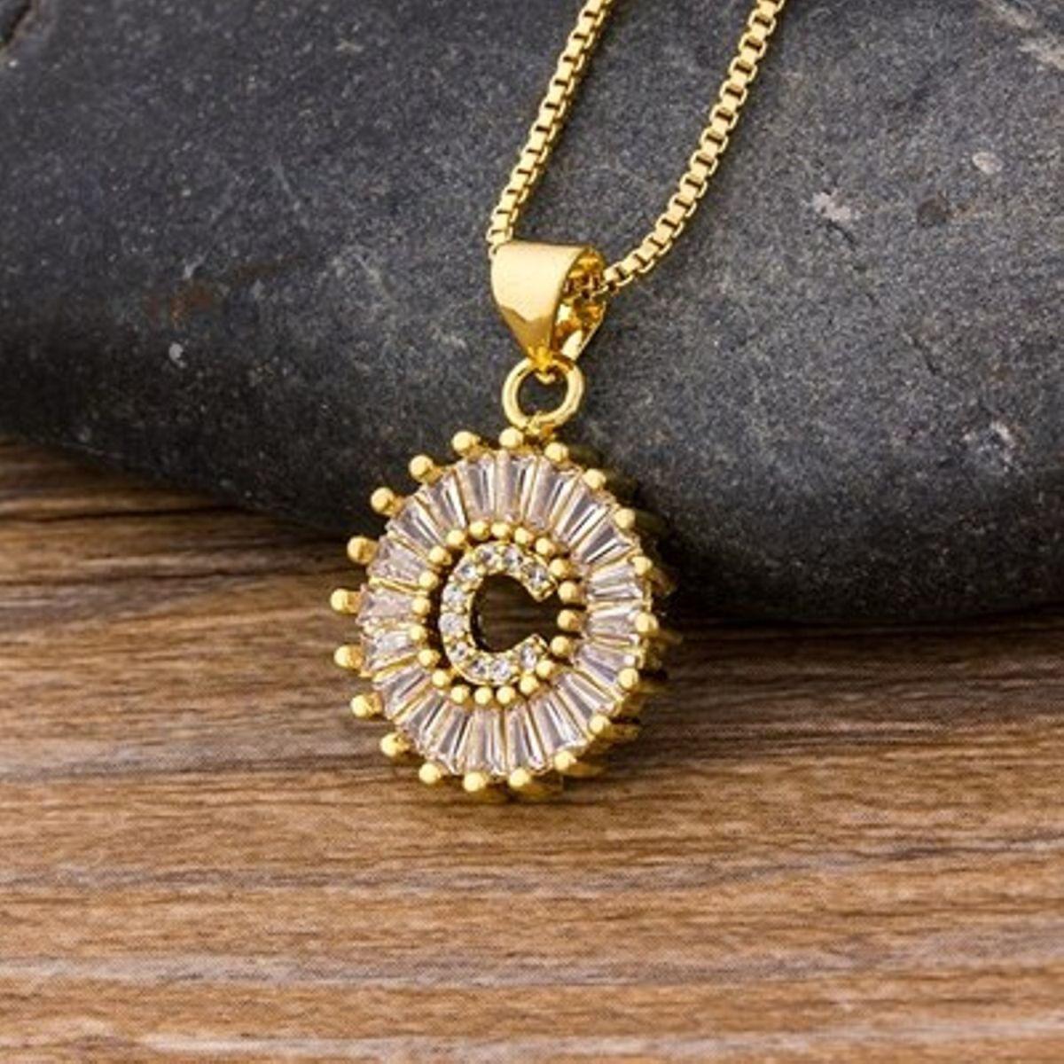 Initial Baguette Diamond Medallion 2-in-1 Watch Charm & Necklace - Bansri Mehta Design