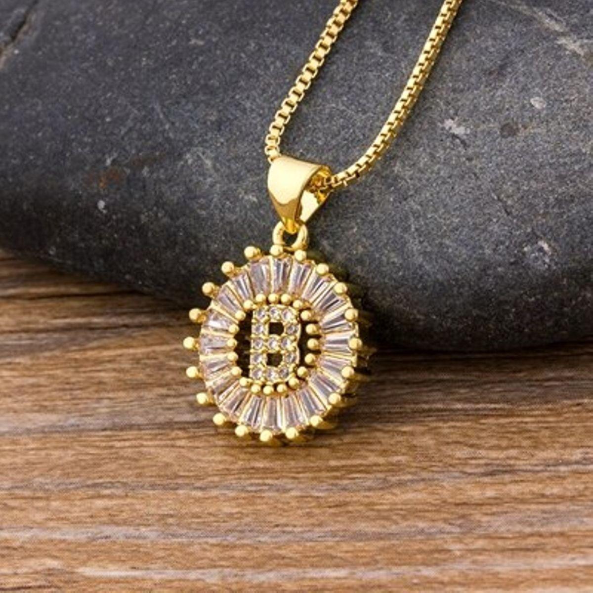 Initial Baguette Diamond Medallion 2-in-1 Watch Charm & Necklace - Bansri Mehta Design