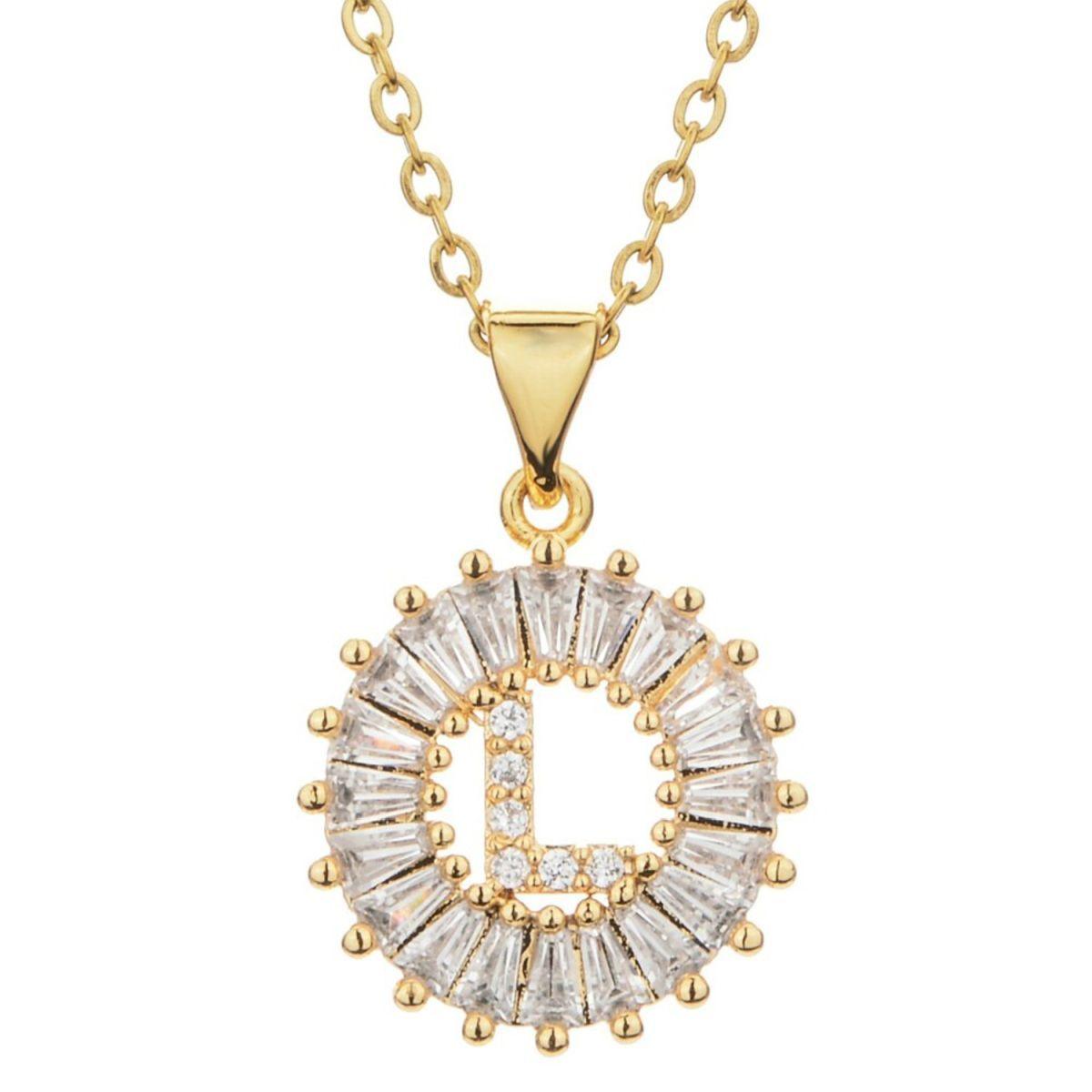 Initial Baguette Diamond Medallion 2-in-1 Watch Charm & Necklace - Bansri Mehta Design