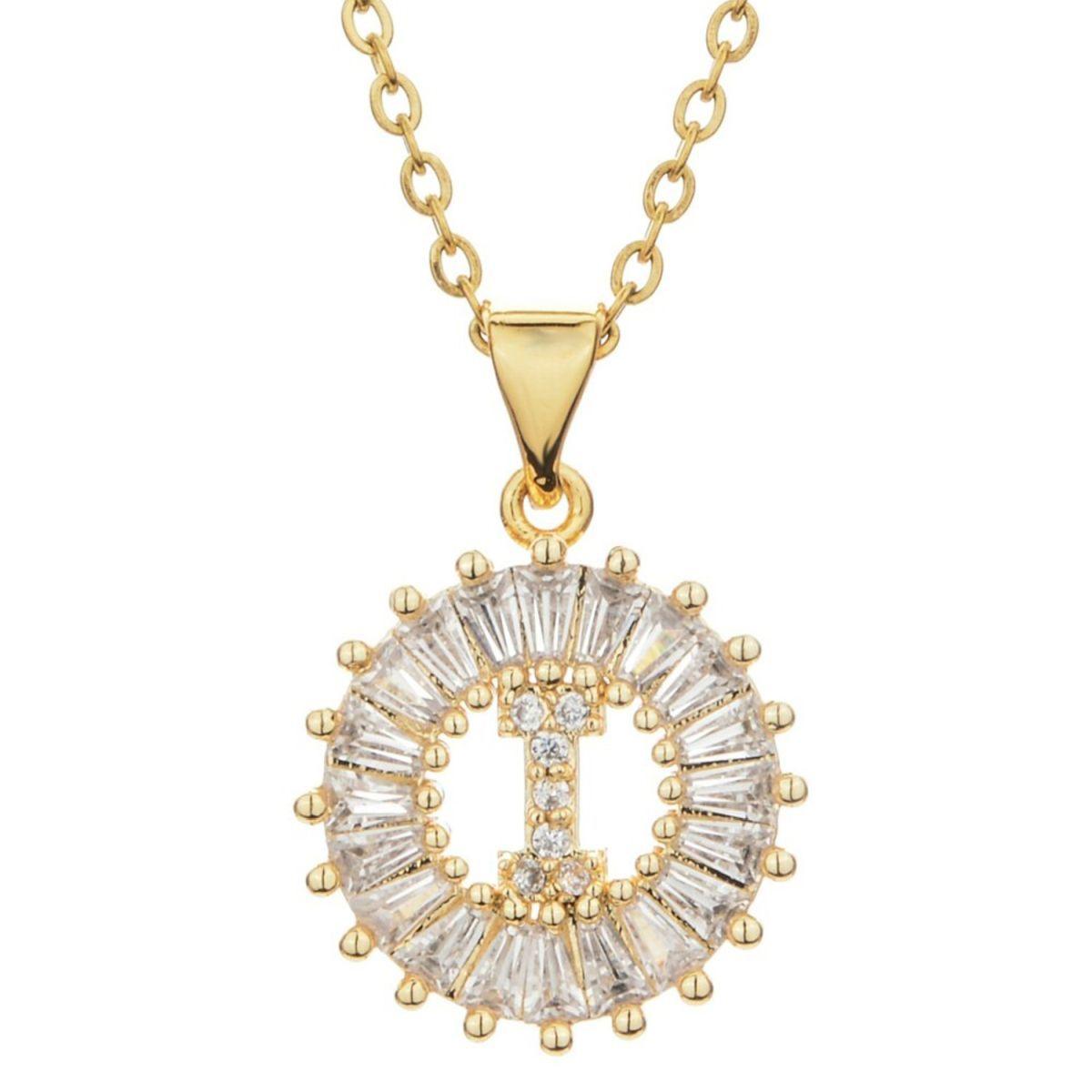 Initial Baguette Diamond Medallion 2-in-1 Watch Charm & Necklace - Bansri Mehta Design